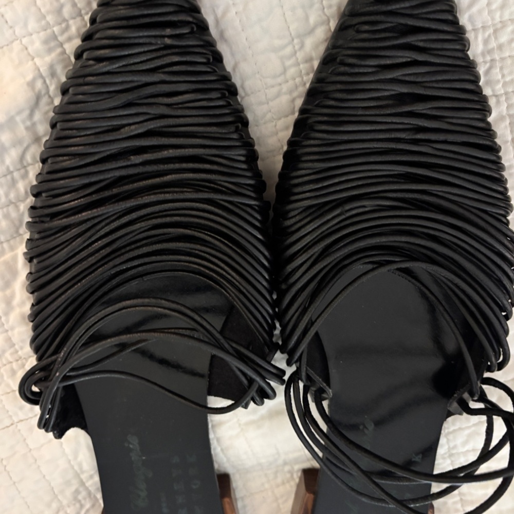 Rare vintage new robert Clergerie black mule sandals - Picture 5 of 8